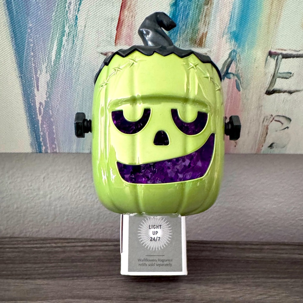 Frankenstein Pumpkin Wallflower Plug Bath and Body Works
